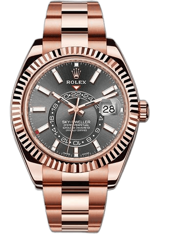 Rolex Sky-Dweller Everose Gold — Dark Rhodium Index Dial | Ref. 326935