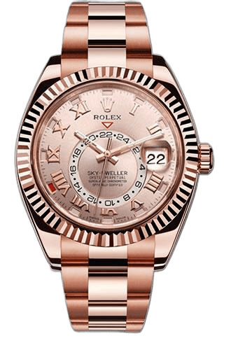 Rolex Sky-Dweller Gold — Sundust Sunray Roman Dial | Ref. 326935