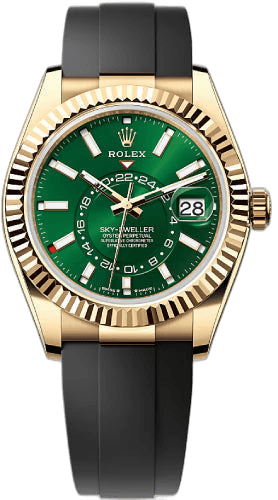 Rolex Sky-Dweller Yellow Gold — Bright Green Dial | Ref. 336238