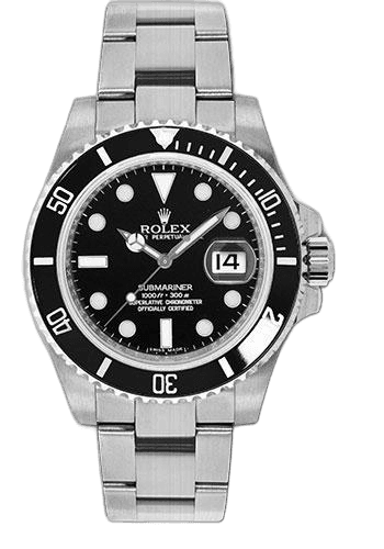Rolex Submariner Steel — Black Dial, Black Cerachrom Bezel | Ref. 116610LN