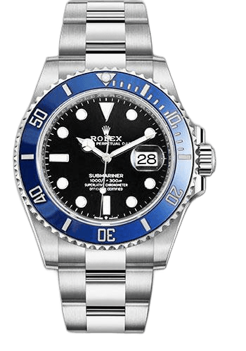 Rolex Submariner 41 White Gold — Black Dial, Blue Ceramic Bezel | Ref. 126619LB