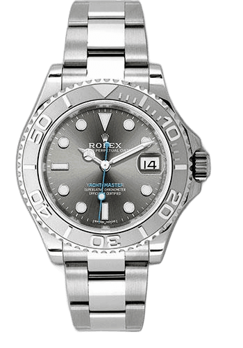 Rolex Yacht-Master 37 Platinum Rolesium — Dark Rhodium Dial | Ref. 268622