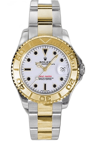 Rolex Yacht-Master 35 Yellow Rolesor — White Dial | Ref. 168623