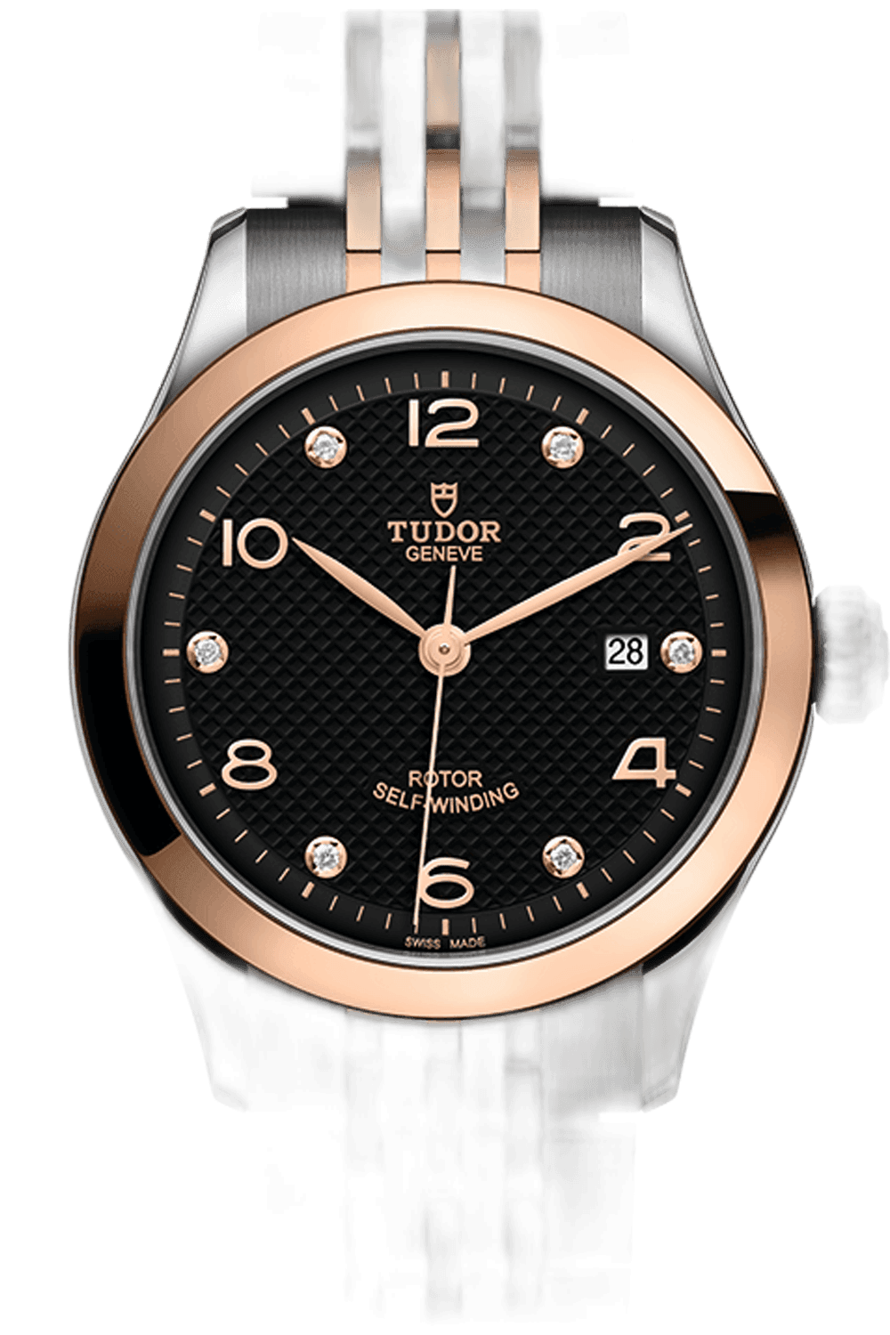 Tudor 1926 Steel — Black Diamond-Set Dial, Rose Gold Accents | Ref. M91351-0004