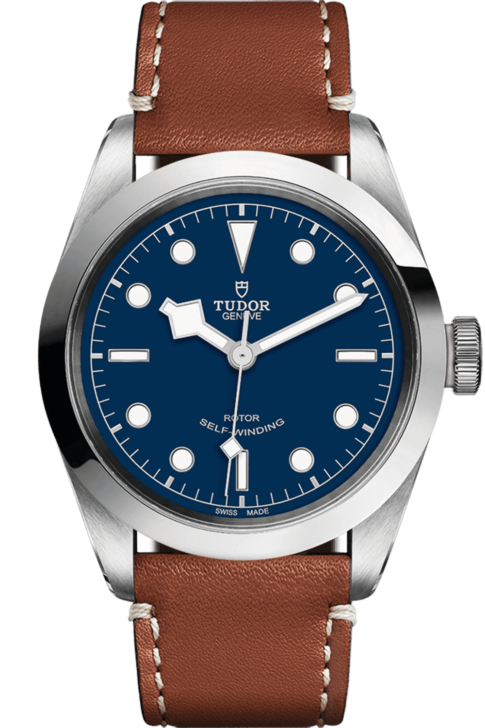 Tudor Black Bay 41 Steel — Deep Blue Dial on Leather Strap | Ref. M79540-0005