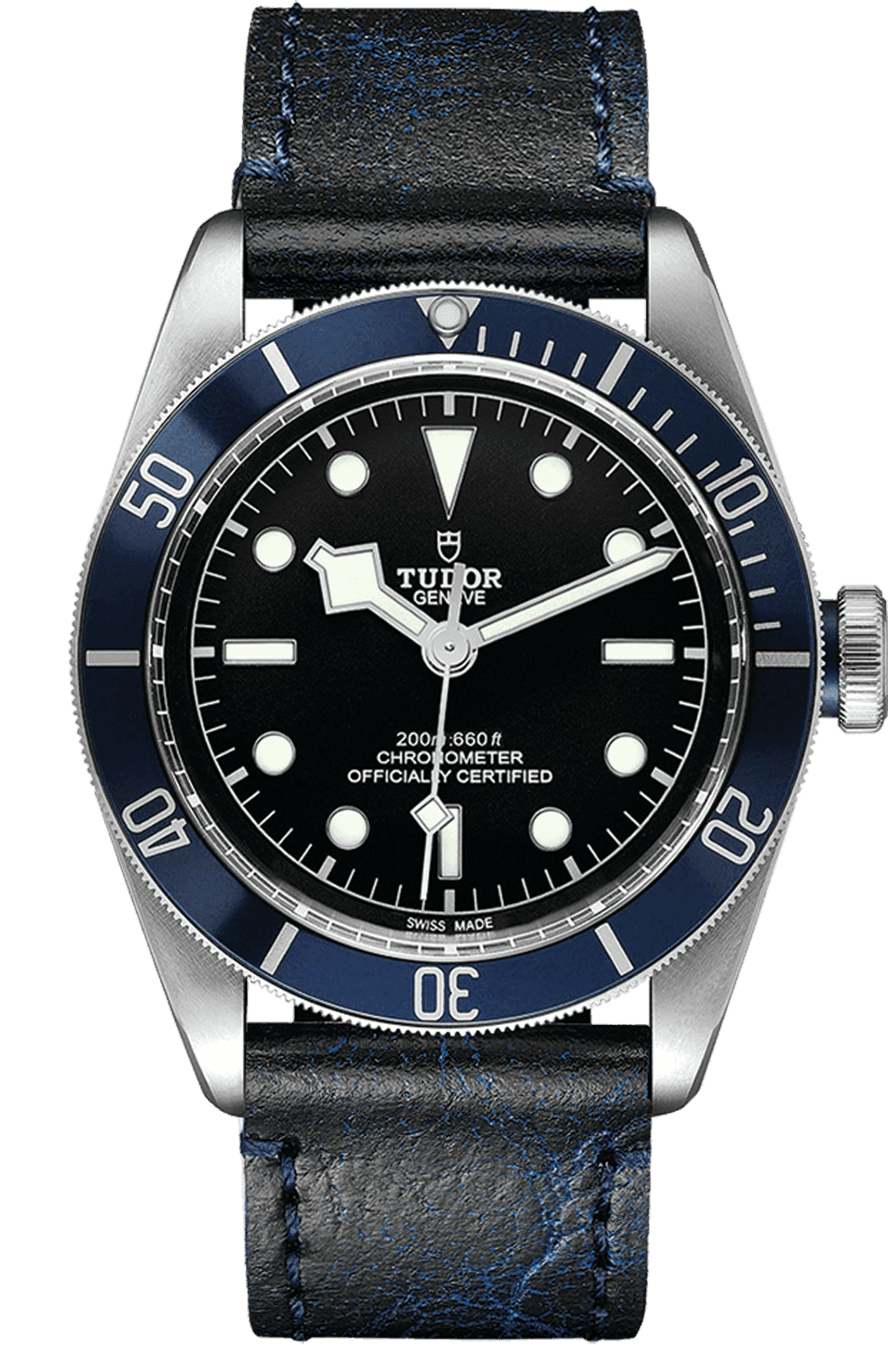 Tudor Black Bay Steel — Black Dial, Matte Blue Bezel, Snowflake Hands | Ref. M79230B-0007