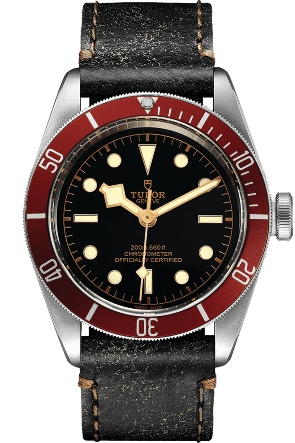 Tudor Black Bay Steel — Burgundy Bezel, Black Dial with Pink Indices | Ref. M79230R-0011