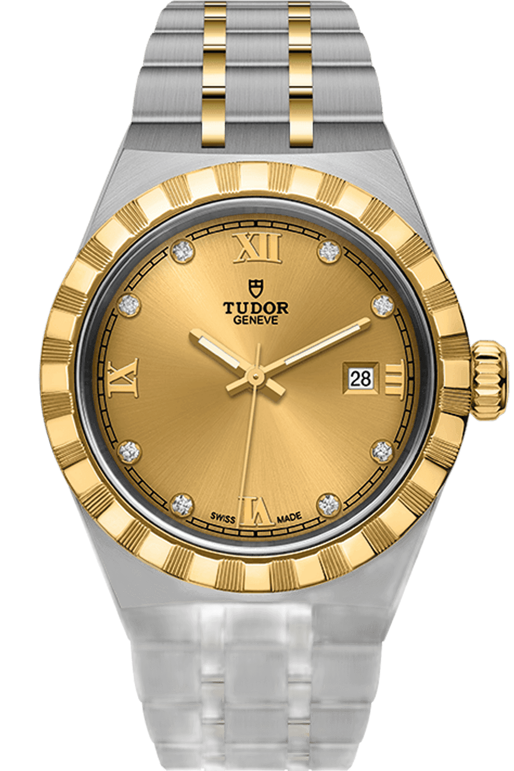 Tudor Royal Steel & Gold — Diamond Champagne Dial | Ref. M28303-0006