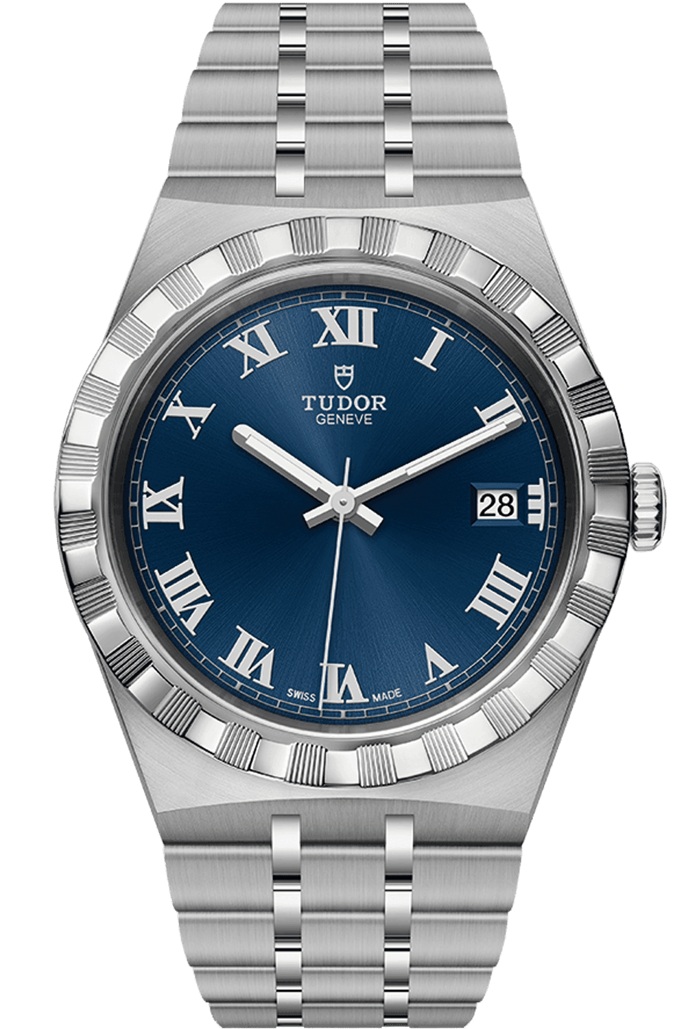 Tudor Royal Steel — Blue Roman Numeral Dial | Ref. M28500-0005