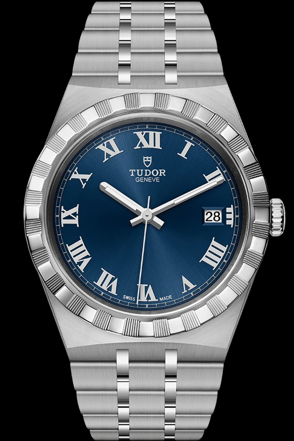 Tudor Royal Steel — Blue Roman Numeral Dial | Ref. M28500-0005