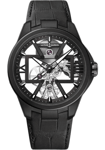 Ulysse Nardin Blast Skeleton X 42 mm Beware of Blast - Titanium Case - Black Dial - Leather Strap 42mm