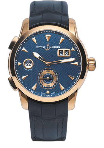 Ulysse Nardin Classic Dual Time Rose Gold — Blue Dial | Ref. 3346-126LE/93