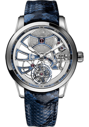 Ulysse Nardin Classic Skeleton Tourbillon White Gold — Royal Python Motif | Ref. 1700-129-03