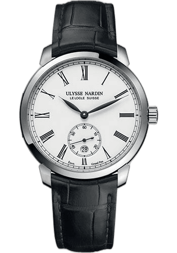 Classico Manufacture Watch 40mm Steel White Dial — Ulysse Nardin