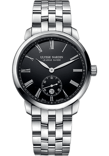 Classico Manufacture 40 mm - Steel Case - Black Enamel Dial - Steel Bracelet 40mm
