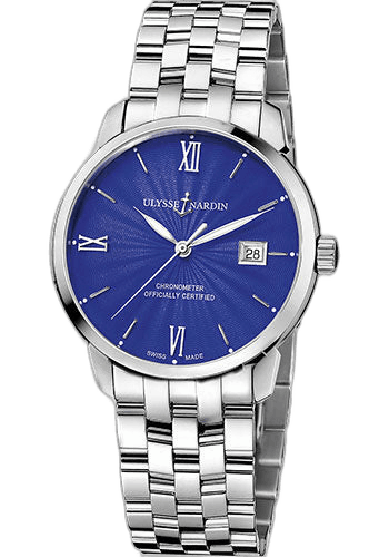 Ulysse Nardin Classico Steel — Blue Dial | Ref. 8153-111-7/E3