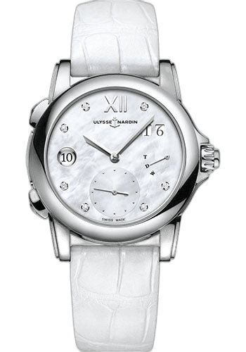 Classico Lady Dual Time Watch 37.5mm Steel Mother Of Pearl Dial — Ulysse Nardin