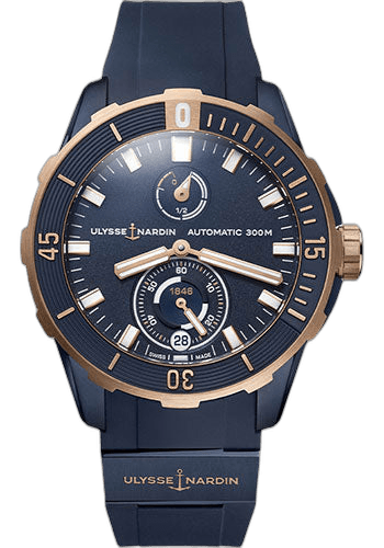 Ulysse Nardin Diver Rose Gold — Blue Dial | Ref. 1185-170-3/BLUE