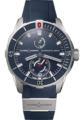 Ulysse Nardin 44mm Titanium Blue Dial Diver Chronometer Watch