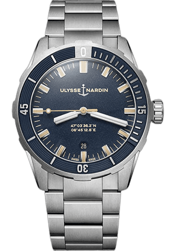 Diver 42 mm - Steel Case - Blue Dial - Steel Bracelet 42mm — Ulysse Nardin