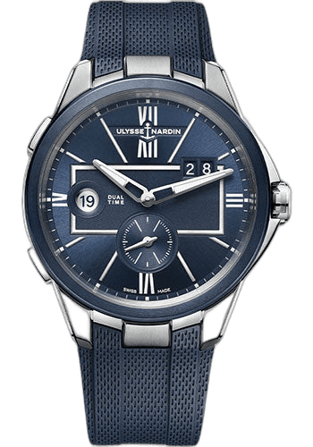 Ulysse Nardin Executive Dual Time Steel — Blue Dial | Ref. 243-20-3/43