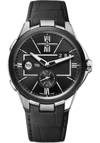 Ulysse Nardin Executive Dual Time Steel — Black Dial | Ref. 243-20-42