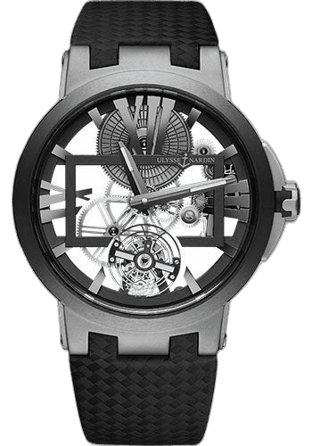 Ulysse Nardin Executive Skeleton Tourbillon Watch 45mm Titanium