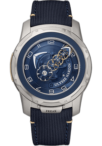 Ulysse Nardin Freak Out Gold — Blue Dial with Gold Gear Train | Ref. 2053-132-03