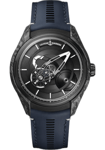 Ulysse Nardin Freak X - 43mm Titanium Case - Black Dial - Blue Leather Strap