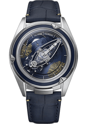 Ulysse Nardin Freak Vission Coral Bay 1 Watch 45mm Platinum Blue Dial Watch