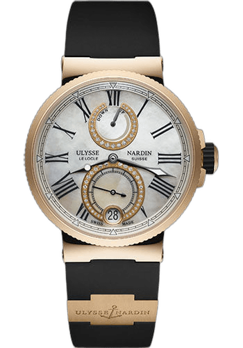 Ulysse Nardin Marine Chronometer Rose Gold — Diamond-Set Mother-of-Pearl Dial | Ref. 1182-160-3/490