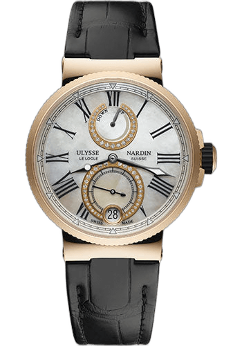 Marine Chronometer Lady Watch - 1182-160/490 39mm Lady Mother Of Pearl Dial — Ulysse Nardin Ref. 160/490