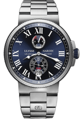 Marine Chronometer Watch 45mm Steel Blue Dial by Ulysse Nardin