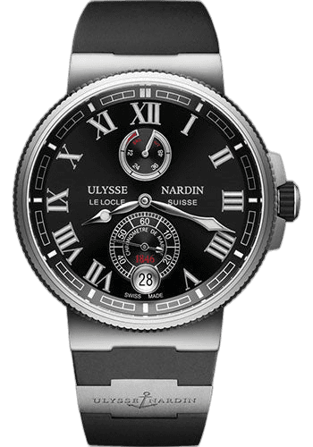 Ulysse Nardin Marine Chronometer Titanium — Black Roman Numeral Dial | Ref. 1183-126-3/42