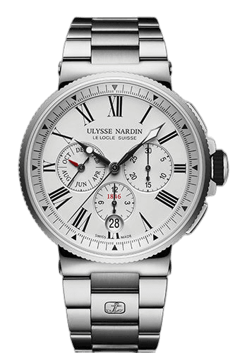 Ulysse Nardin Marine Chronograph Steel — Off-White Annual Calendar Dial | Ref. 1533-150-7M/40