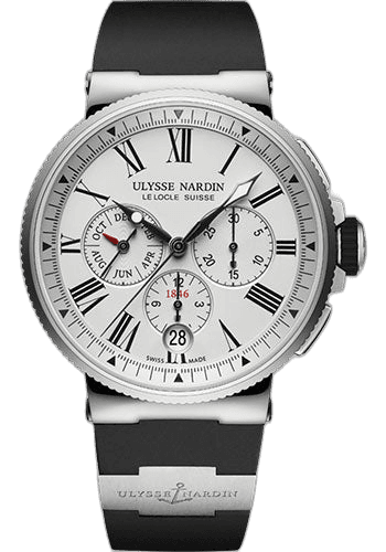 Ulysse Nardin Marine Chronograph Steel — Off-White Annual Calendar Dial | Ref. 1533-150-3/40
