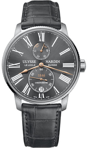 Ulysse Nardin Marine Torpilleur Steel — Black Dial | Ref. 1183-310-42/BQ