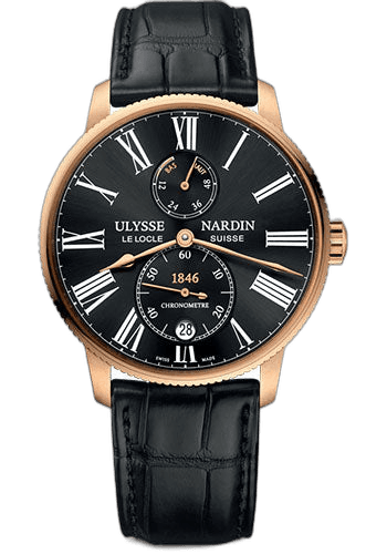 Ulysse Nardin Marine Torpilleur Rose Gold — Black Dial | Ref. 1182-310/42