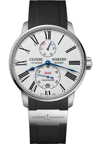 Ulysse Nardin Marine Torpilleur Steel — White Dial | Ref. 1183-310-3/40