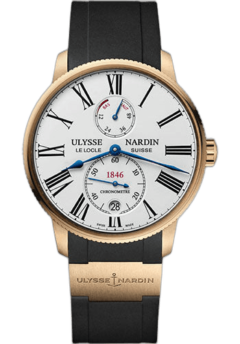 Ulysse Nardin Marine Torpilleur Rose Gold — White Dial | Ref. 1182-310-3/40