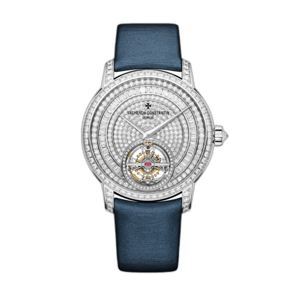 Vacheron Constantin 39mm 18K White gold Traditionnelle Tourbillon Jewellery Ref. # 6025T/000G-B635 — Ref. 6025T/000G-B635