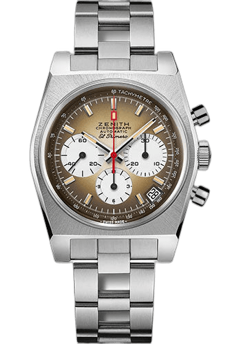 Zenith Chronomaster Steel — Gradient Brown El Primero Revival | Ref. 03.A384.400/385.M385