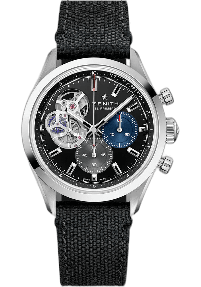 Zenith Chronomaster Open Steel — Black Matte Hesalite Dial | Ref. 03.3300.3604/21.C822