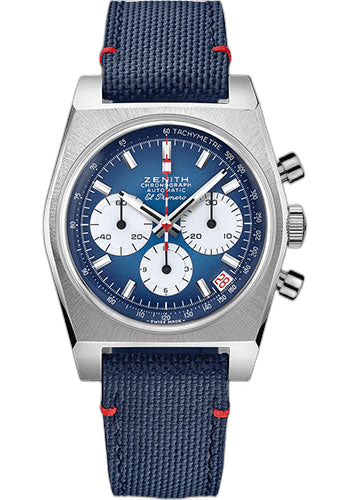 Zenith Chronomaster Revival Steel — Gradient Blue Dial, Liberty Edition | Ref. 03.US384.400/57.C823