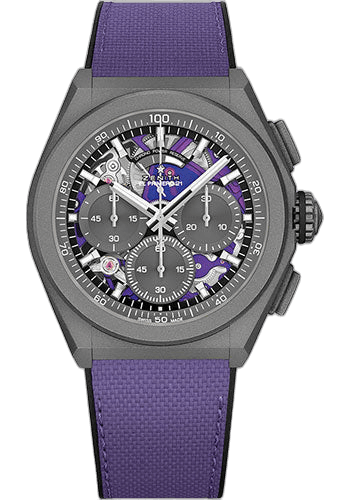 Zenith DEFY 21 Ultraviolet Titanium — Grey & Ultraviolet Openworked Dial | Ref. 97.9001.9004/80.R922