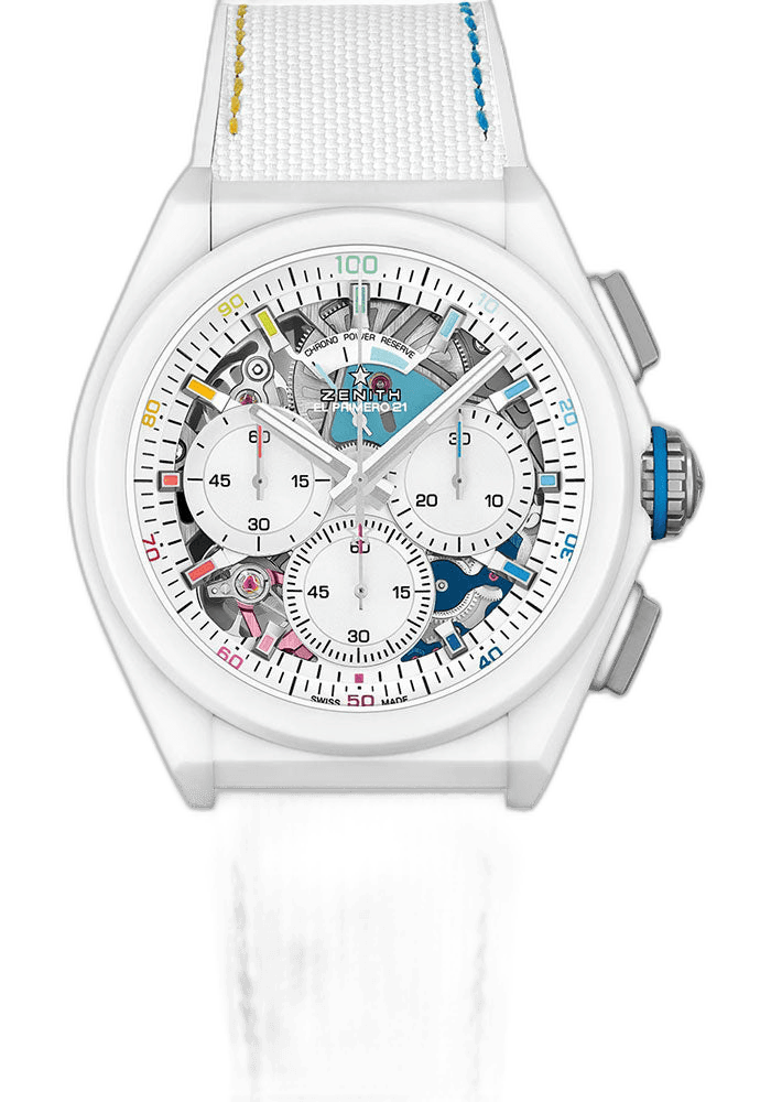 Zenith Defy 21 Chroma II Ceramic — White Openworked Dial | Ref. 49.9014.9004/01.R953