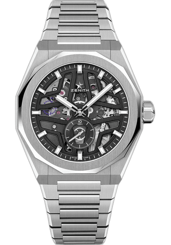 Zenith Defy Steel — Openworked Skyline Dial on Bracelet | Ref. 03.9300.3620/78.I001