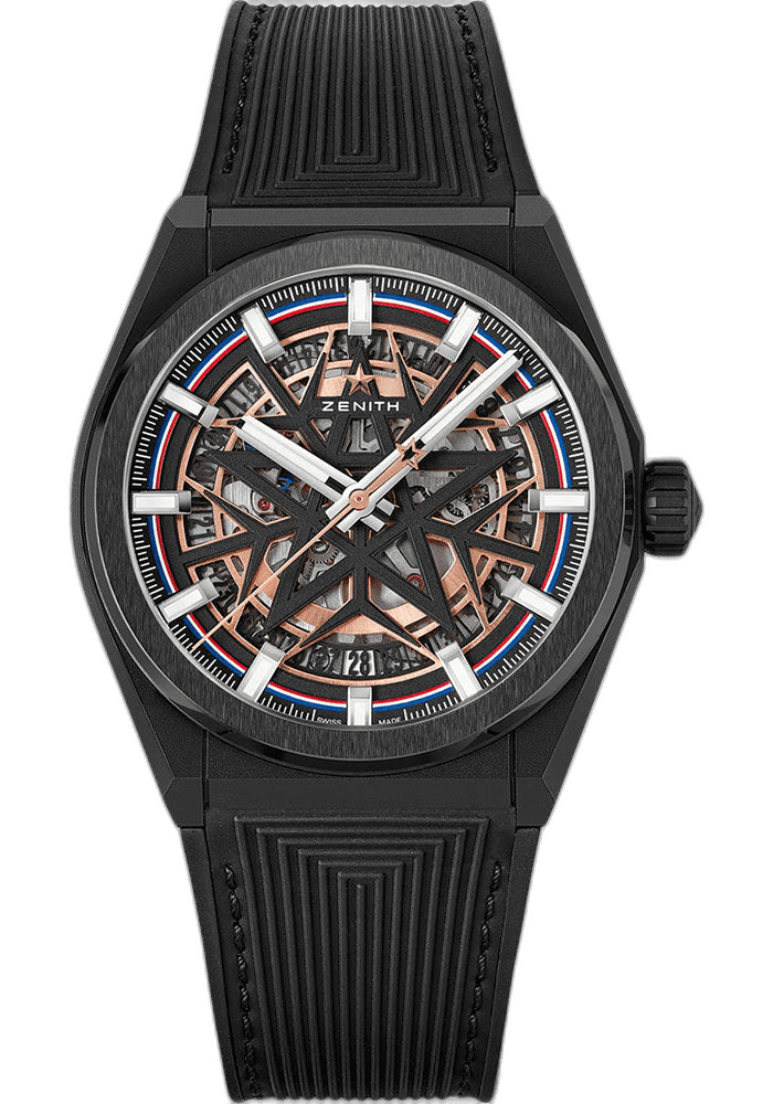 Zenith Defy Classic Skeleton Fusalp Ceramic — Black Openworked Dial | Ref. 1/22.R797