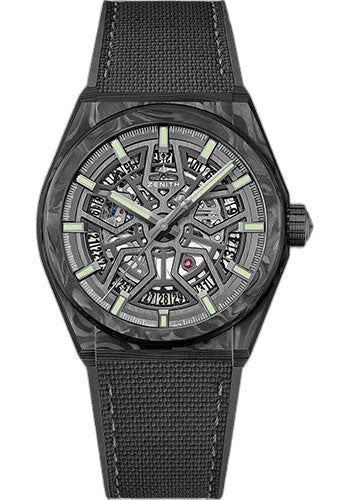 Zenith Defy Classic Carbon — Black Openworked Dial | Ref. 10.9000.670/80.R795