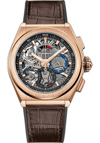 Zenith Defy El Primero 21 Rose Gold — Openworked 1/100th Chronograph | Ref. 18.9000.9004/71.R585